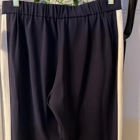Aritzia Babaton Conan Pant Terado Navy Side Stripe Japanese Crepe Fabric… - Picture 2 of 15